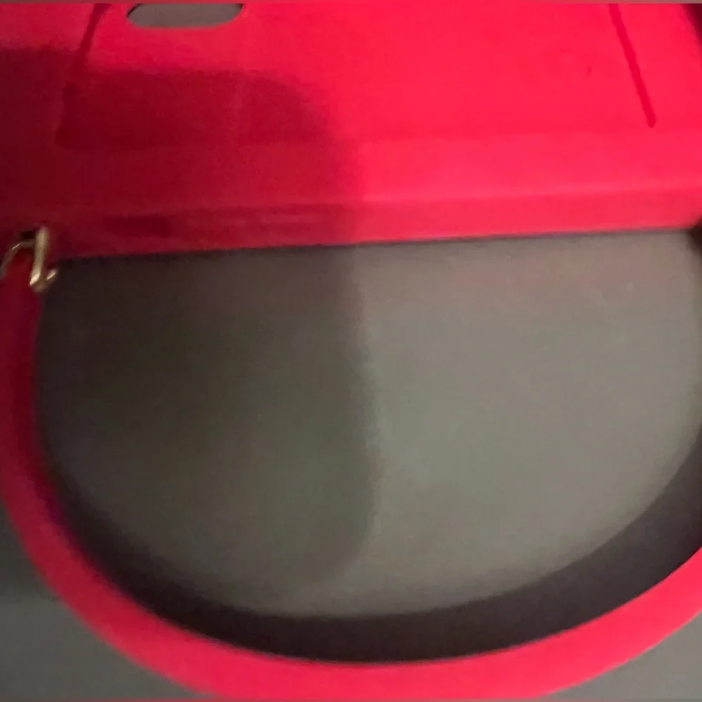 Tory Burch Red Phone Case with Gold Accents